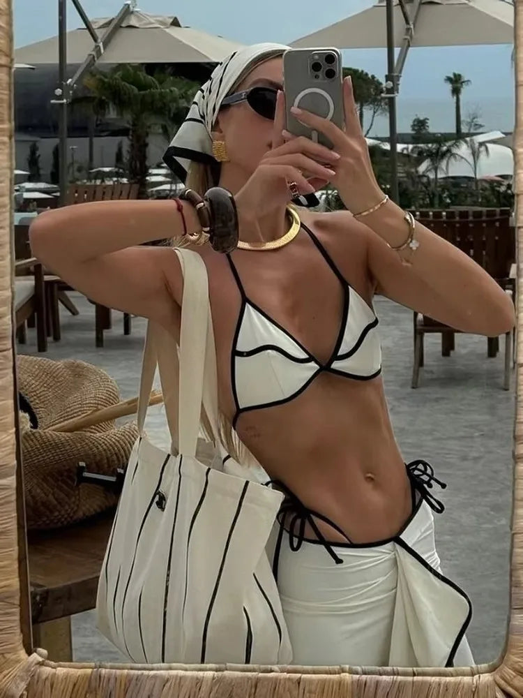 Micro Bikini Long Skirt Set