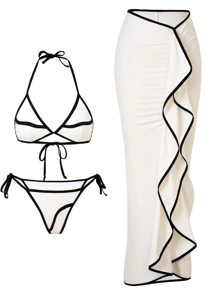 Micro Bikini Long Skirt Set