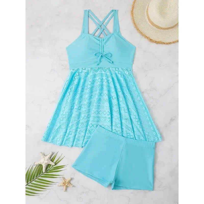 Tankini Beach Skirt Swim Set