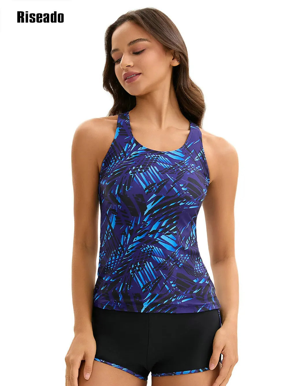 Athletic Tankini Shorts Swim Set