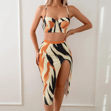 Push-Up Bikini Beach Dress Set