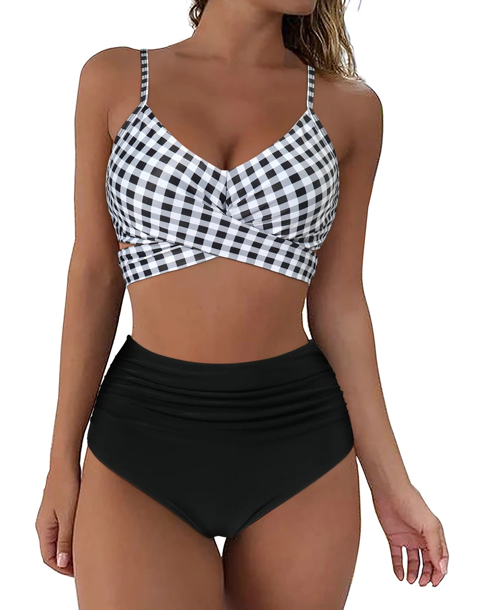 High-Waist Brazilian Push-Up Bikini Set